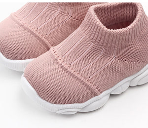 Solid Mesh Sport Sneakers