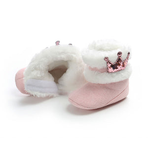 Fur Crown Princess Boots