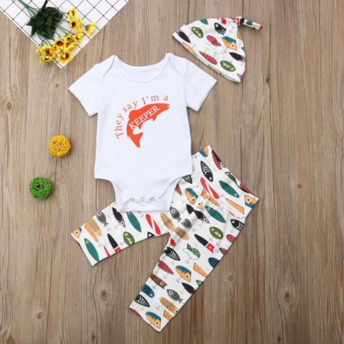 They Say I'm a Keeper Fishing Outfit for Baby & Toddler Boys – Bitsy Bug  Boutique