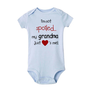 I'm Not Spoiled My Grandma Just Loves Me Onesie (4 Colors)