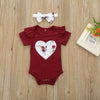 Valentine's Day Heart Romper Outfit