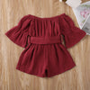 Bell Sleeve Romper (Multiple Colors)