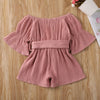 Bell Sleeve Romper (Multiple Colors)