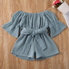 Bell Sleeve Romper (Multiple Colors)