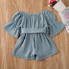 Bell Sleeve Romper (Multiple Colors)