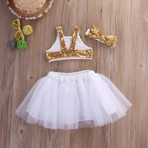 Gold Party Sequins Outfit
