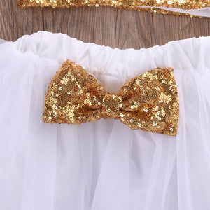 Gold Party Sequins Outfit