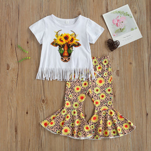 Sunflower Western Cow Outfit