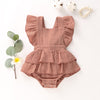 Ruffle Hem Bow Romper