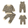 Matching Leopard Print Jogger Set and Rompers