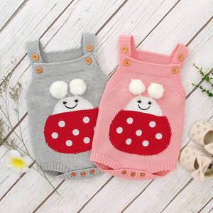 Knitted Ladybug Onesie