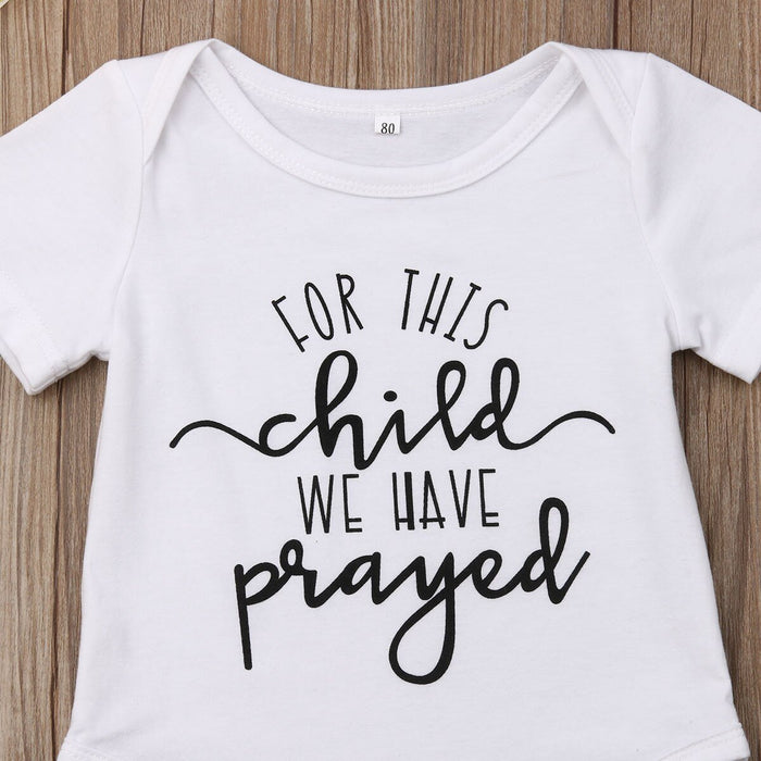 For This Child We Have Prayed Onesie