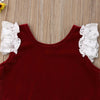 Red Velvet Lace Outfit