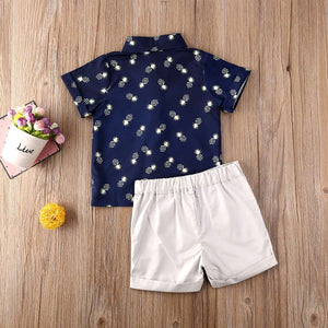 Pineapple Button Boy Outfit