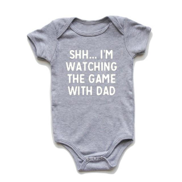 Dad and I are Watching the Game Onesie for Baby Boys & Girls – Bitsy ...
