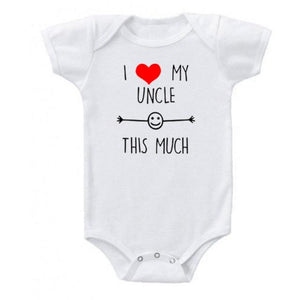 I Love My Uncle This Much Onesie (Multiple Colors)