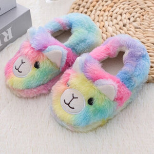 Fuzzy Toddler Animal Slippers