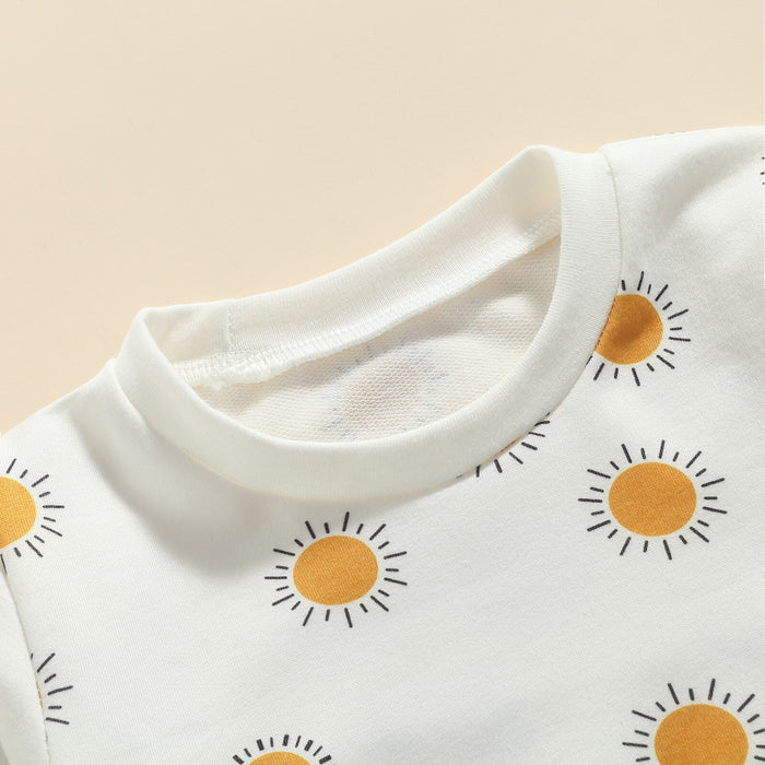 Sunshine Sweater with Denim Overalls