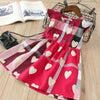 Valentine Plaid Heart Dress