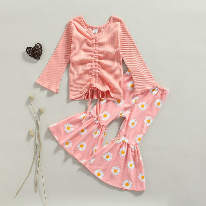 Pink Daisy Flare Outfit