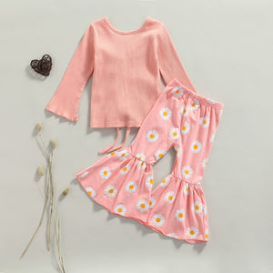 Pink Daisy Flare Outfit