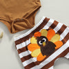 Striped Thanksgiving Fall Turkey Outfit