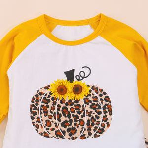 Fall Pumpkin Leopard Print Outfit