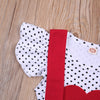 Polka Dot Heart Top with Overall Dress
