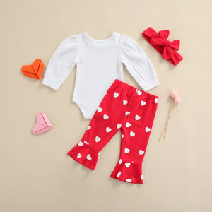 Daddy's Little Valentine Onesie Outfit