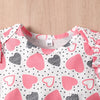 Heart Onesie with Bell Bottom Pants