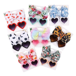 Heart Sunglasses & Headband Set (Multi Colors)