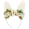 Floral Easter Bunny Ear Headband