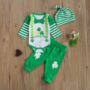 Striped Clover St. Patrick's Day Outfit