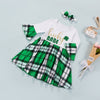 Lucky Babe Plaid St. Patrick's Dress