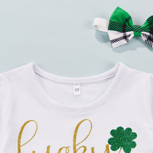 Lucky Babe Plaid St. Patrick's Dress