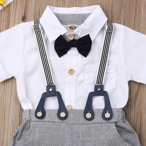 Gentlemen Bow Tie Suspender Outfit