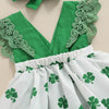 St. Patrick's Lace Lucky Dress with Bow