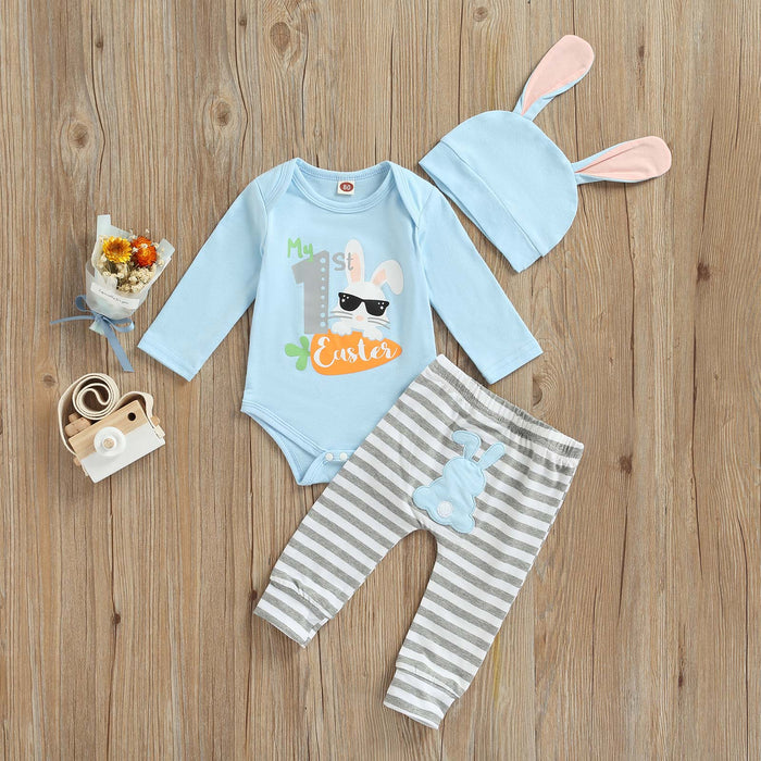 Easter Bunny Striped Outfit