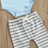 Easter Bunny Striped Outfit