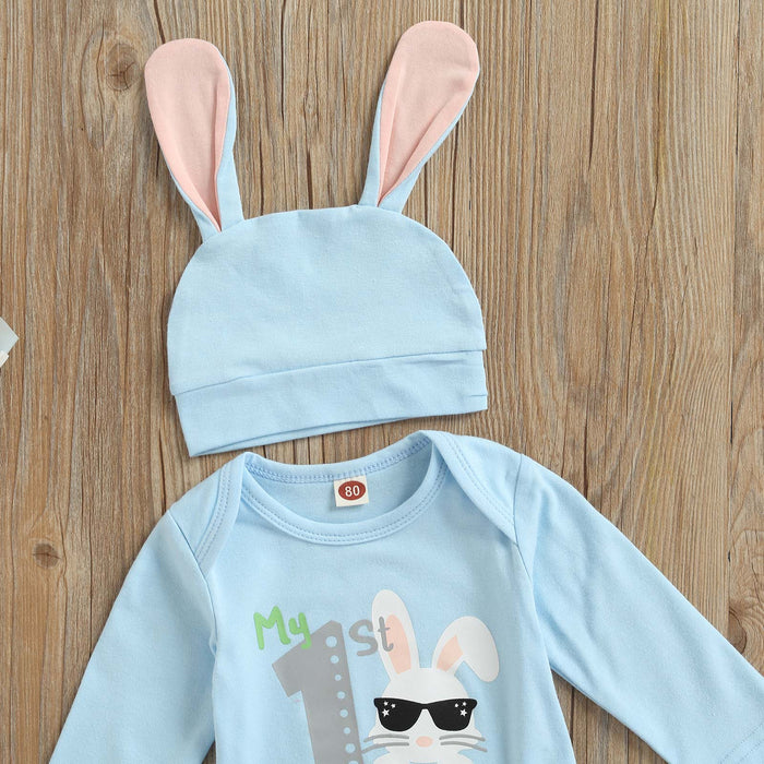 Easter Bunny Striped Outfit
