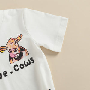 Peace Love & Cows T-Shirt with Western Flare Pants
