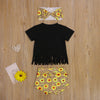 Western Cow Sunflower Leopard Outfit