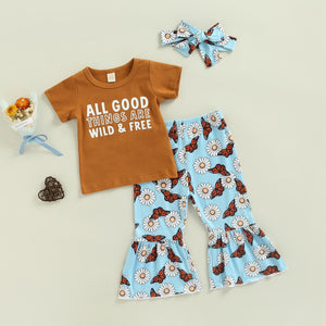 All Good Things Are Wild & Free Butterfly Outfit