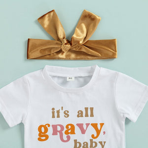 It's All Gravy Baby Gold Outfit
