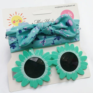 Flower Sunglasses & Headband Set
