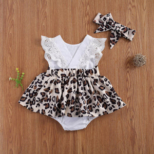 Cutie Leopard Dress with Bow