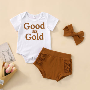 Good as Gold Outfit with Bow