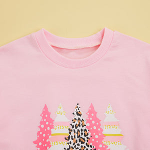 Pink Christmas Tree Sweater