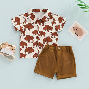 Buffalo Shirt & Shorts Outfit