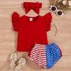 Patriotic USA 4th of July Ruffle Outfit